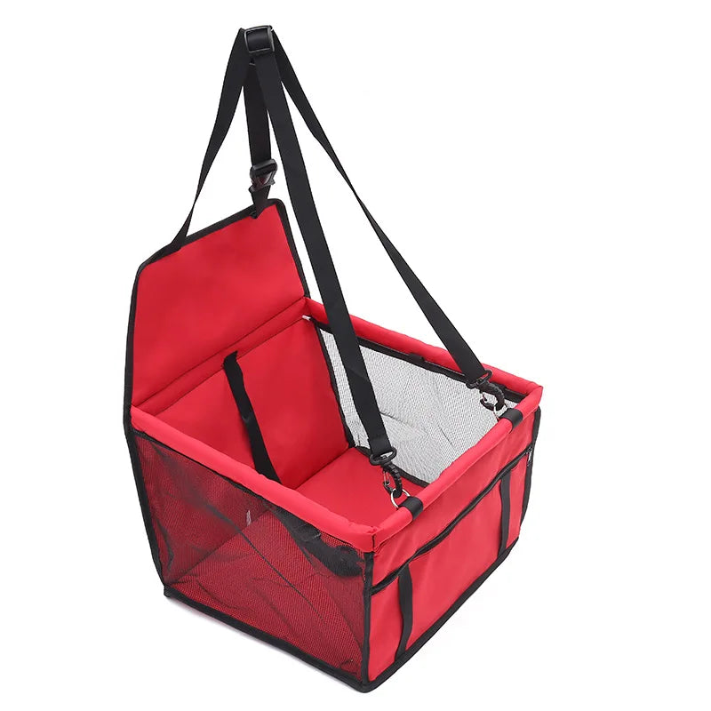 Foldable Dog Car Booster Seat with Safety Belt