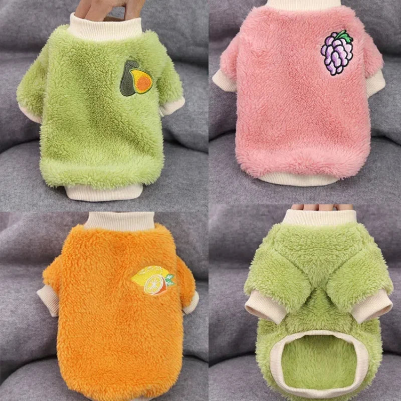Gilet Chauffant en Peluche pour Chiens et Chats de Petite et Moyenne Taille