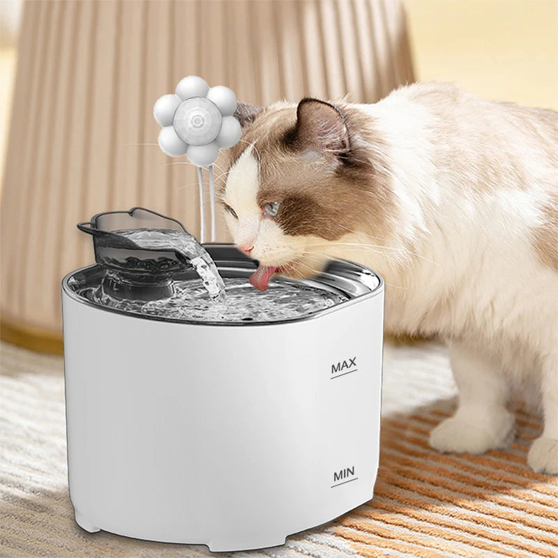 Filtered Pet Water Fountain for Cats & Dogs