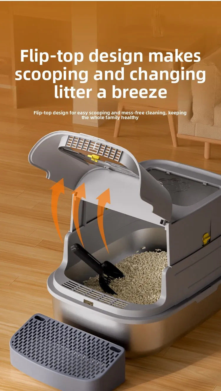 Covered Cat Litter Box