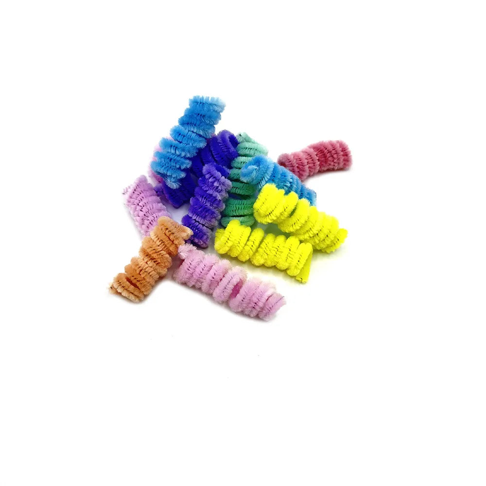 Colorful Coil Spring Cat Toys – 10 Pack