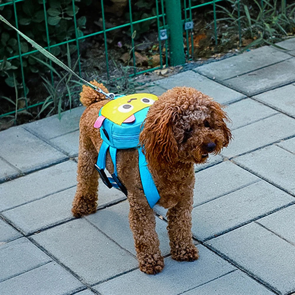 Cartoon Backpack Harness for Small Dogs & Cats