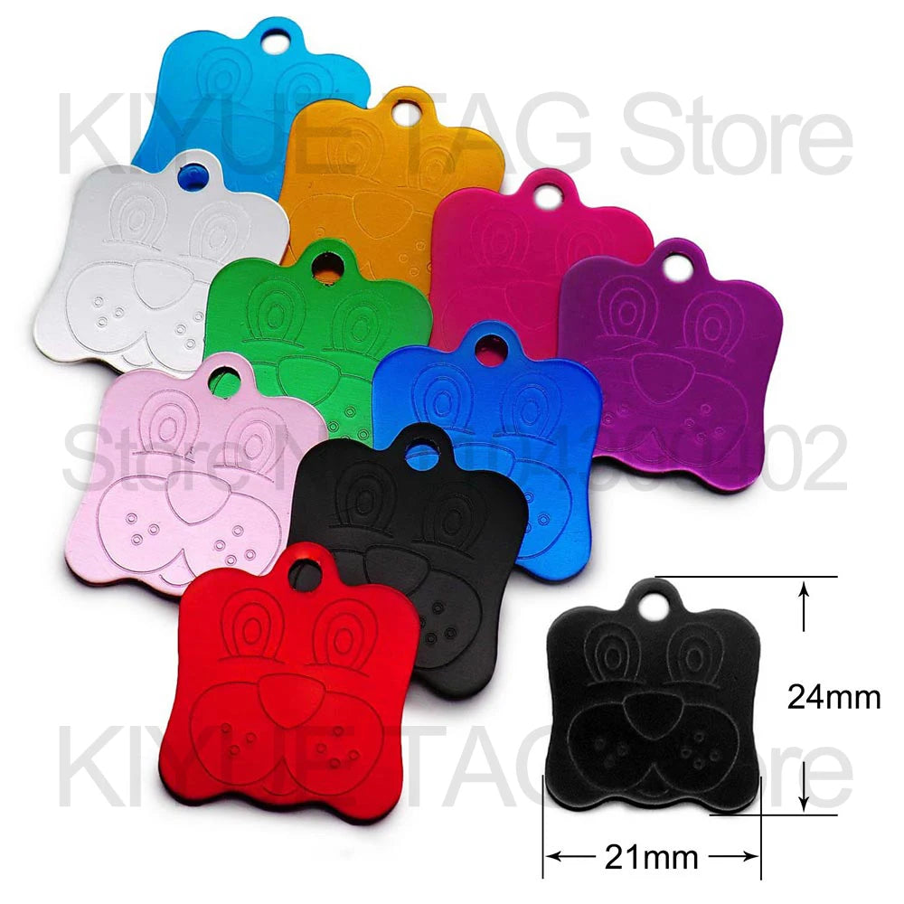 Personalised Aluminium Pet ID Tags – Pack of 100
