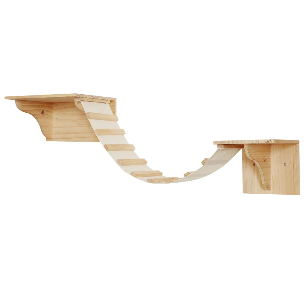 Wall-Mounted Cat Climbing Shelves & Hideaway Houses