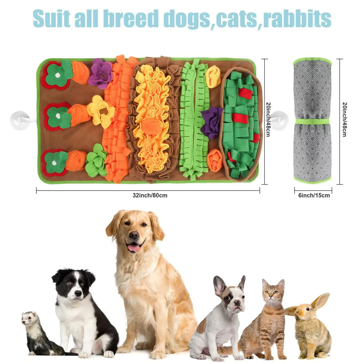 Garden Vegetable Dog Foraging Puzzle