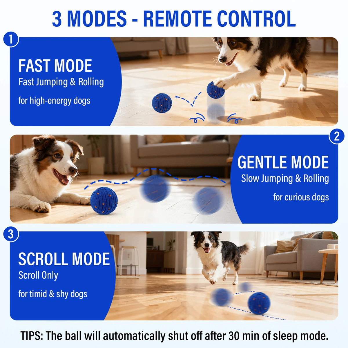 Smart Interactive Dog Toy Ball with Remote Control