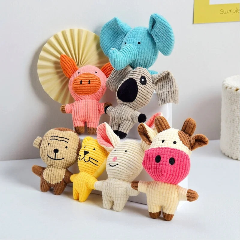 Squeaky Cartoon Plush Toy for Dogs & Cats