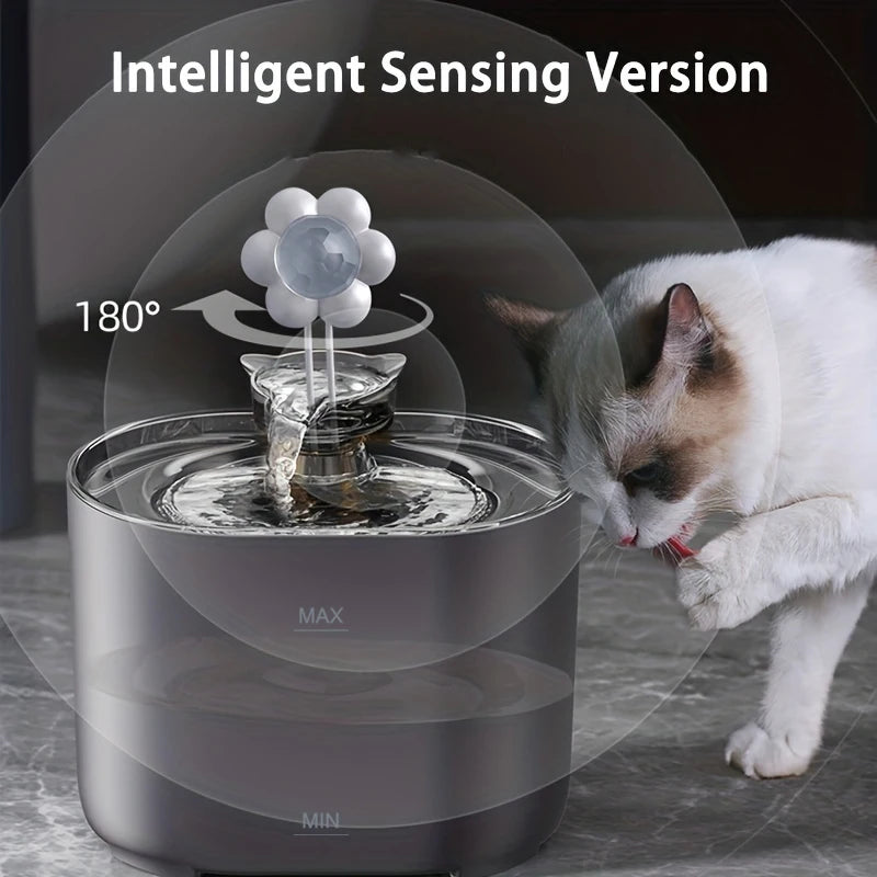 Filtered Pet Water Fountain for Cats & Dogs