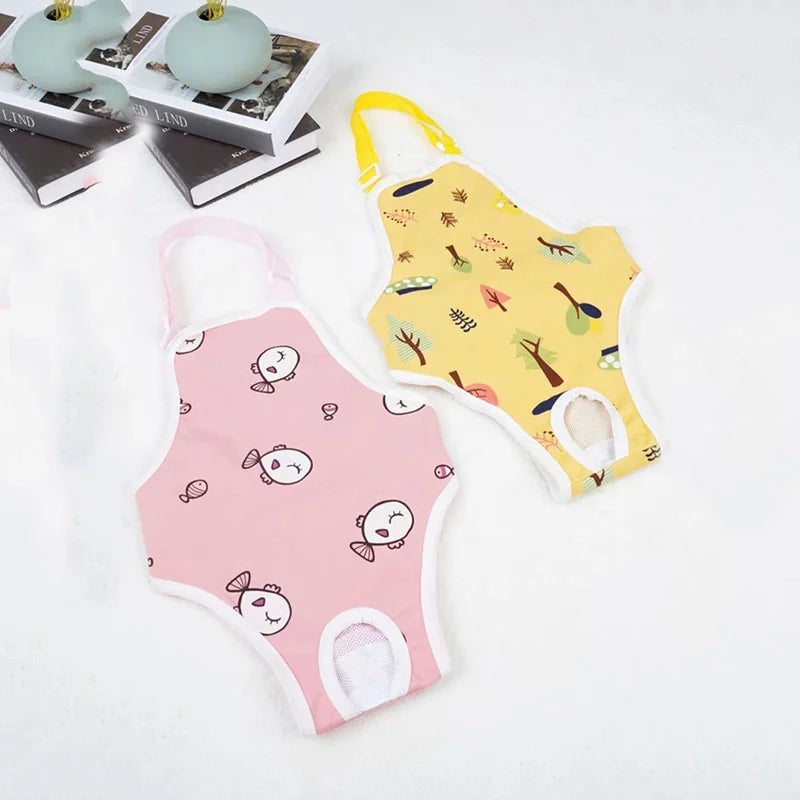 Striped Adjustable Physiological Shorts for Female Dogs