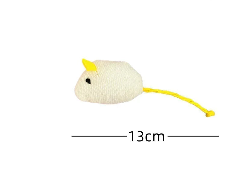 Plush Mouse Cat Toy - Colourful Catnip Mice for Kittens (20 Pack)