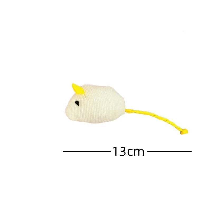 Catnip Filled Mouse Toys with Rattle