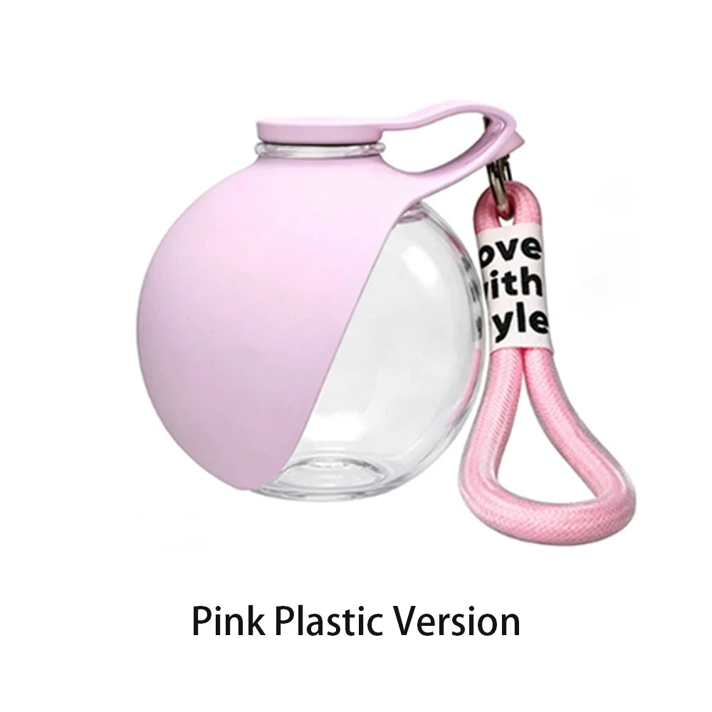 2-in-1 Dog Water Bottle with Foldable Silicone Bowl