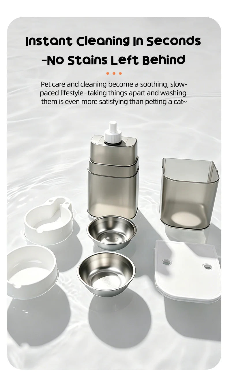 5L+3L Smart Automatic Pet Feeder with Camera & Water Dispenser
