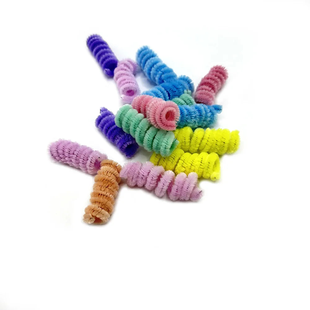 Colorful Coil Spring Cat Toys – 10 Pack