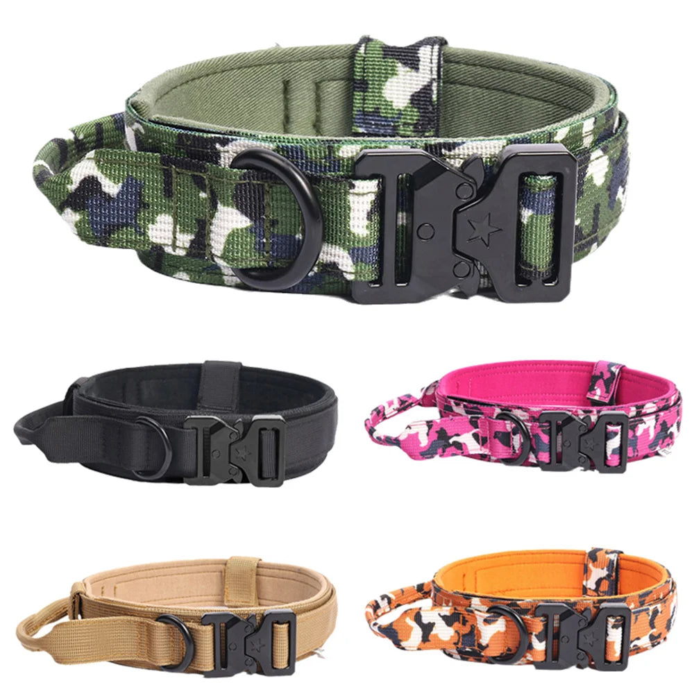 Durable Nylon Dog Collar & Leash Set for Large Dogs