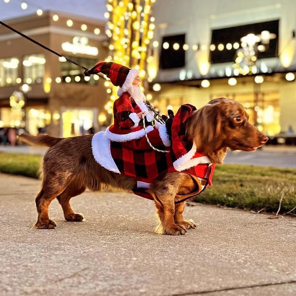 Christmas Santa Cloak Pet Costume