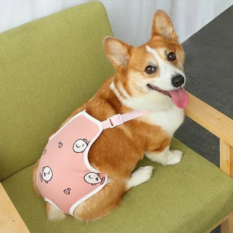Striped Adjustable Physiological Shorts for Female Dogs