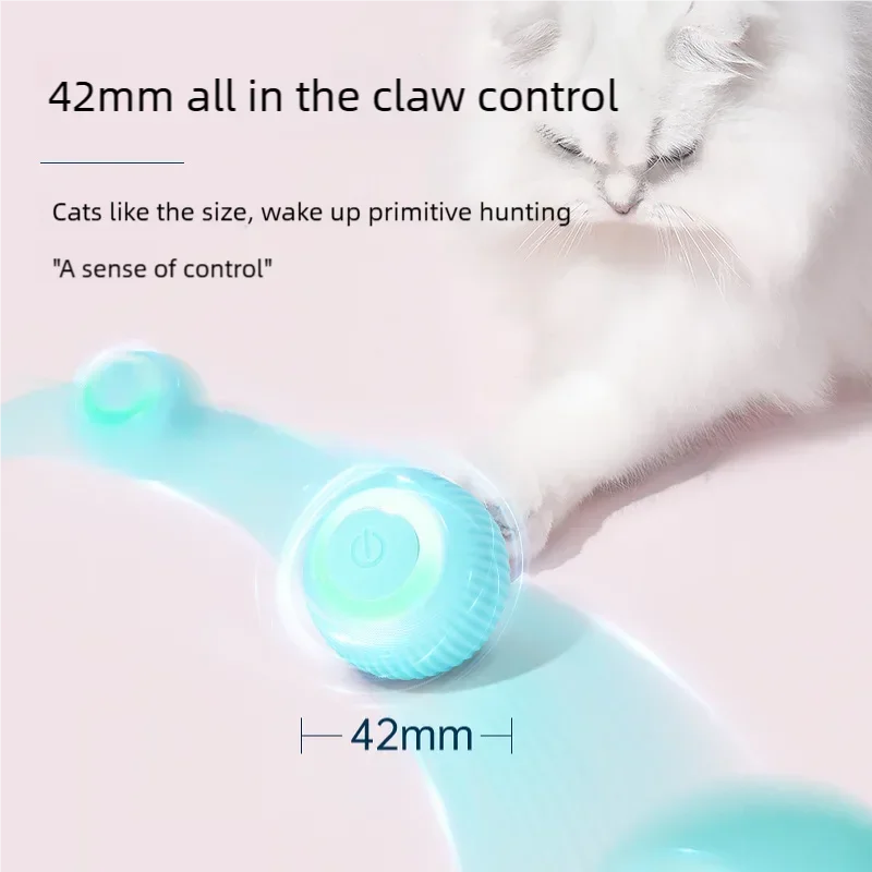 Automatic Self-Moving Rolling Ball Cat Toy for Indoor Play