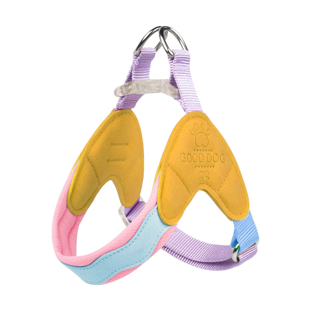 Type Y Dog Harness Breathable Adjusted Pet Chest Straps for Small Dogs French Bulldog Schnauzer Puppy Outdoor Walking Supplies
