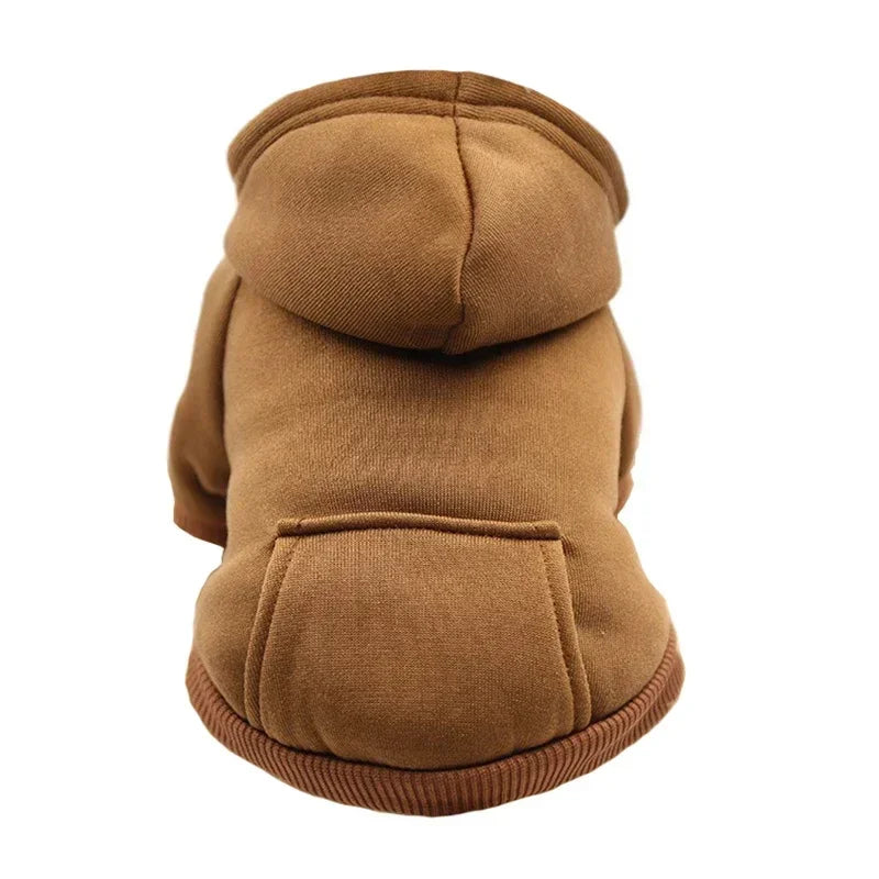 Manteau à capuche en polaire pour chien | Veste sweat chaude d'automne et d'hiver pour petits chiens et chats