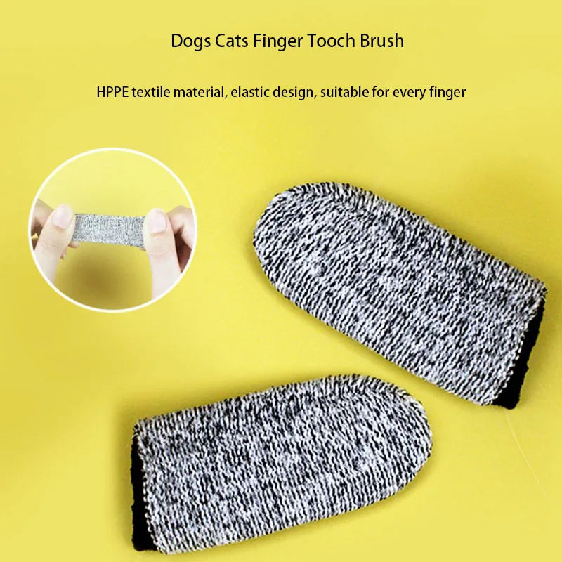Ensemble de brosses à dents à doigt pour animaux (5 pièces)