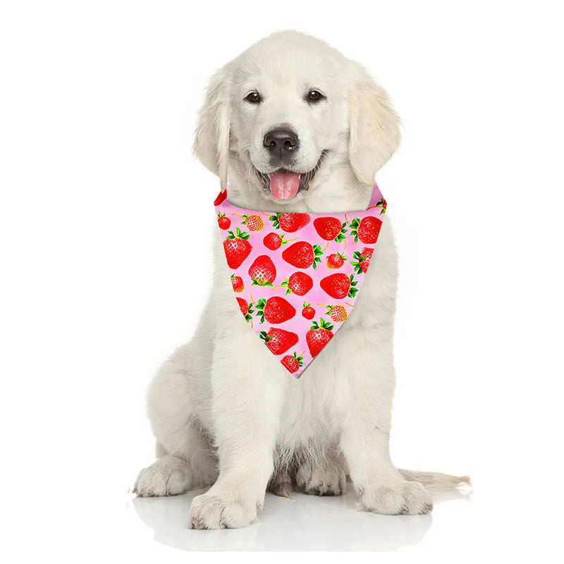 Printed Bandana Scarf for Dogs