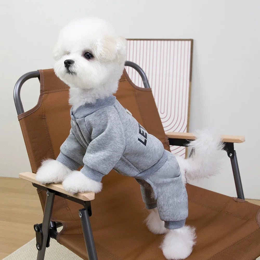 Thickened Dog Hoodie Jumpsuit for Small & Medium Dogs