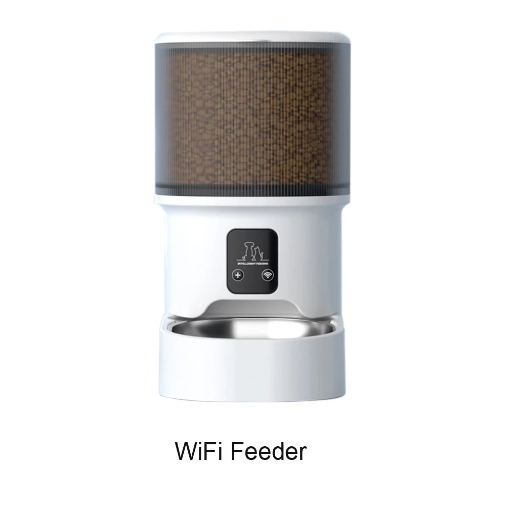 Smart WiFi Pet Feeder with Video Camera and Water Fountain