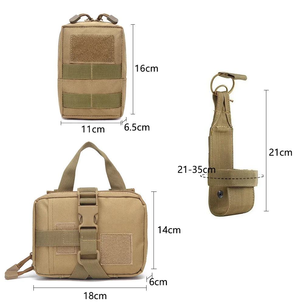 Dog Harness MOLLE Pouch Set with Belt