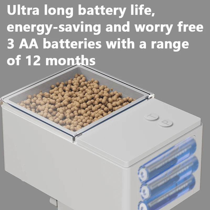 Distributeur automatique de nourriture pour poissons – Distributeur quantitatif pour poissons rouges et aquariums intérieurs