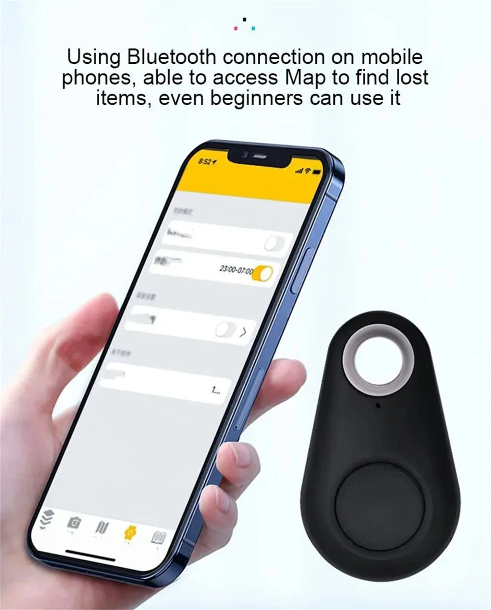 S03 Mini Bluetooth Tracker with Selfie Shutter & Voice Recording