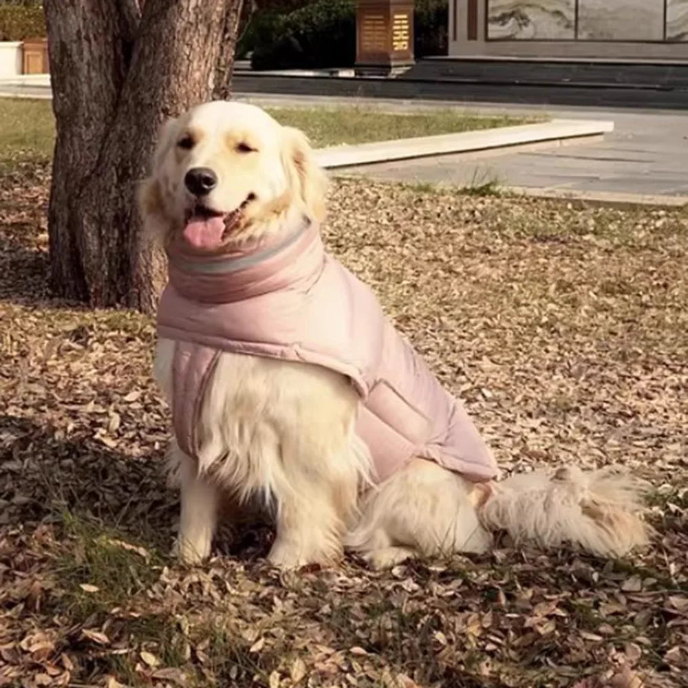 Waterproof High-Collar Down Jacket for Dogs