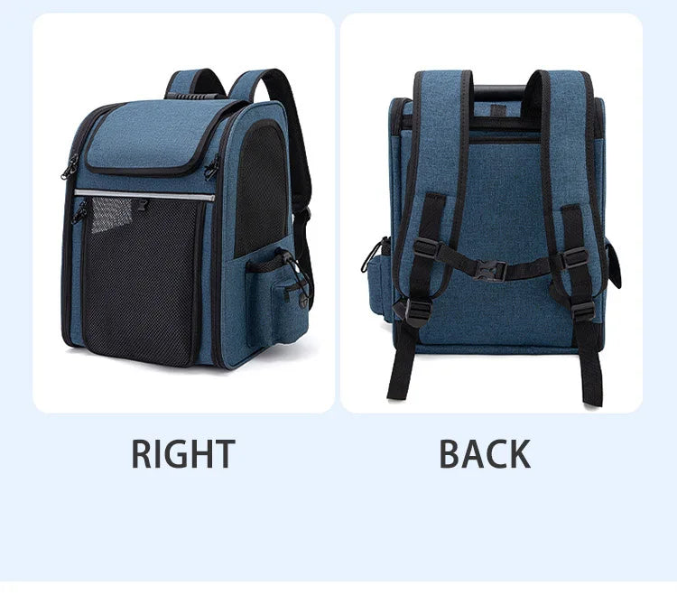 Expandable Pet Backpack Carrier for Cats & Dogs