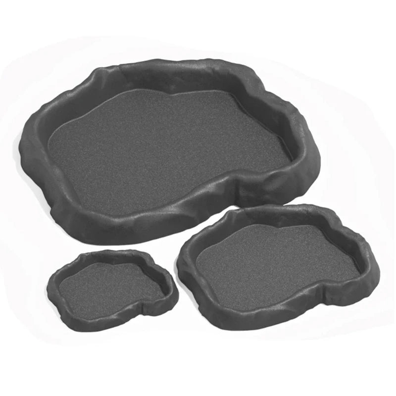 Reptile Rock-Style Food & Water Bowl for Terrariums