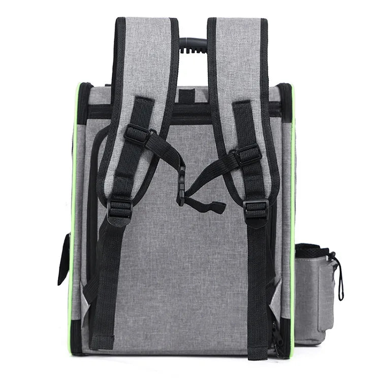 Sac à dos de transport extensible pour chat avec housse pare-soleil et maille respirante
