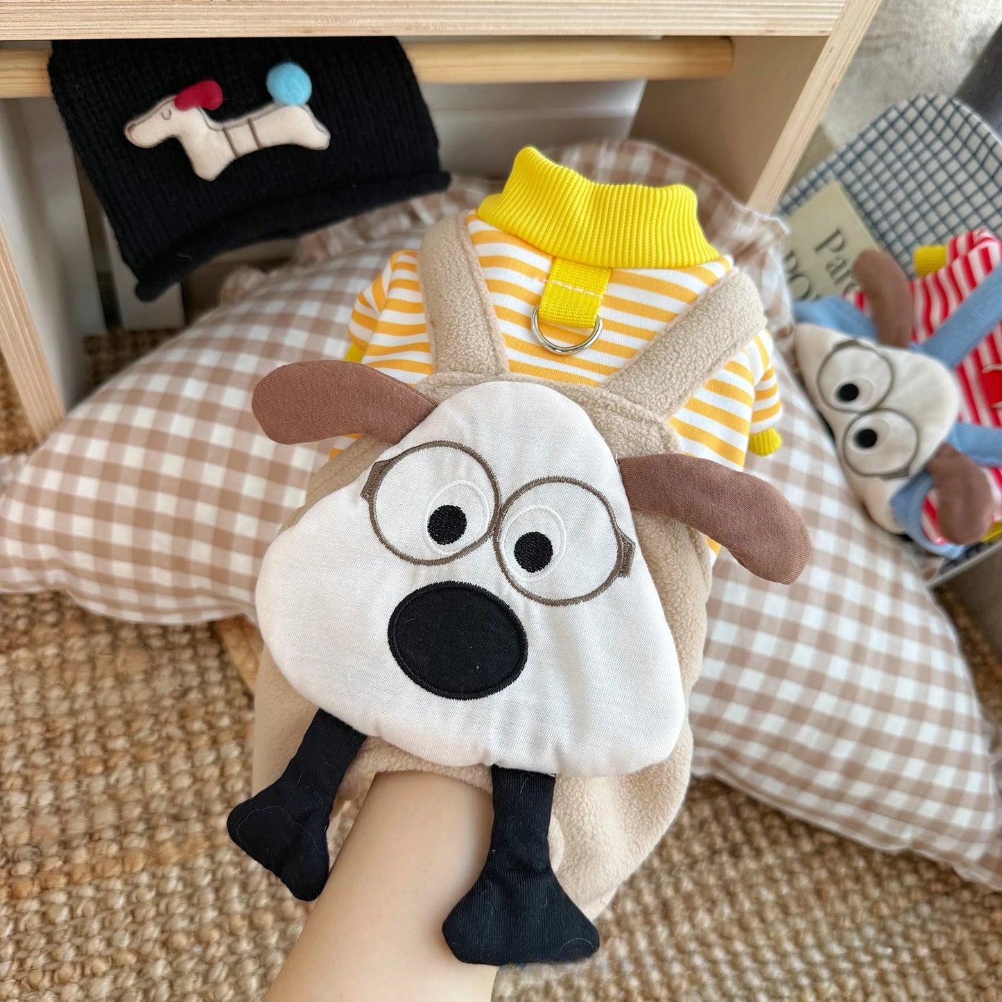 Combinaison-Pyjama en Polaire avec Capuche pour Chiens et Chiots de Petite et Moyenne Taille