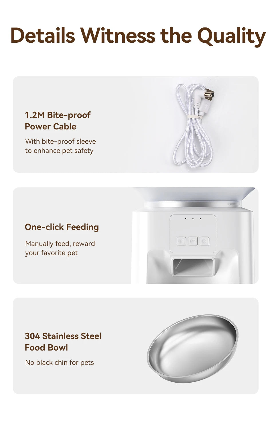 4.5L Smart Wi-Fi Automatic Pet Feeder with App Control