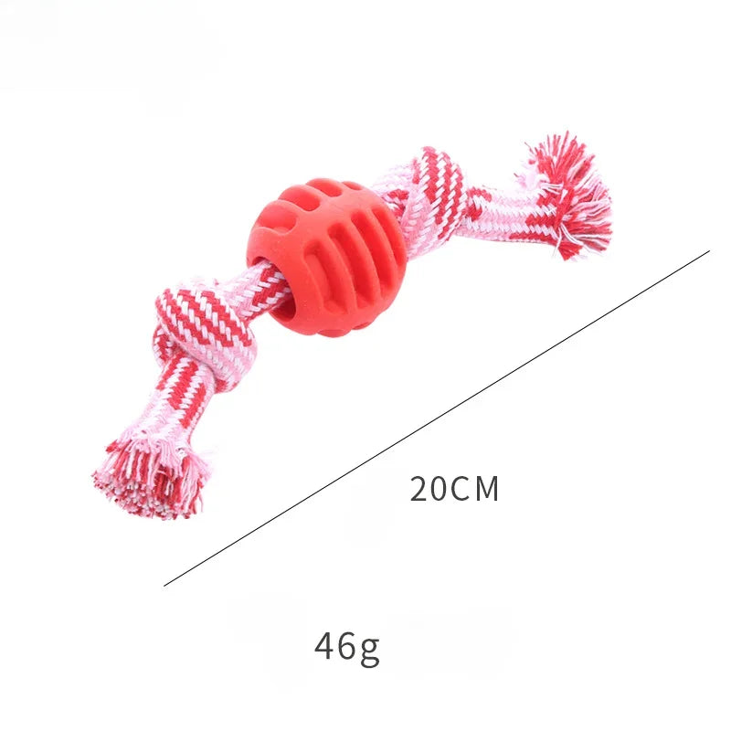 Cotton Rope Ball Dog Toy - Teeth Cleaning
