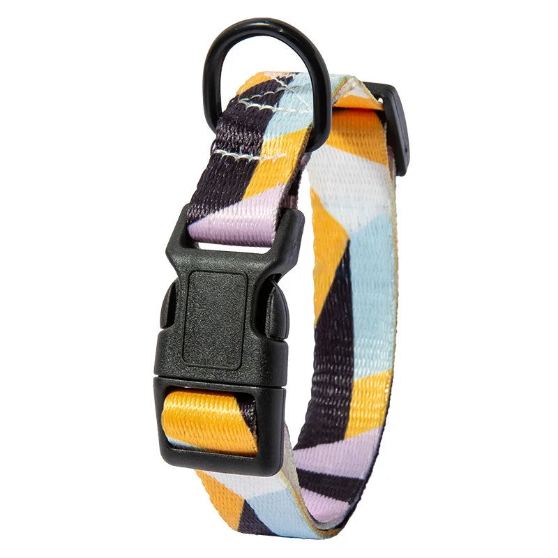 Bohemian Style Dog Collar & Leash Set – Adjustable for Small, Medium & Large Dogs