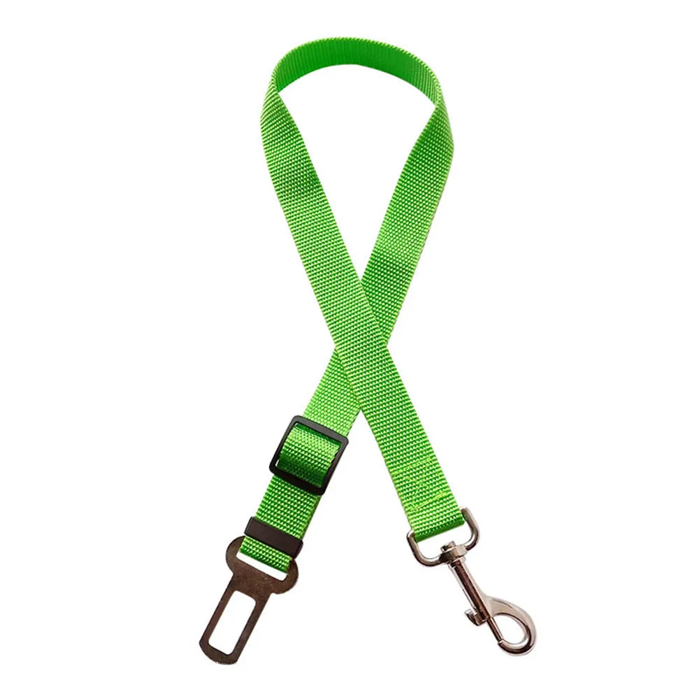 Ceinture de sécurité rétractable pour chien avec bande réfléchissante