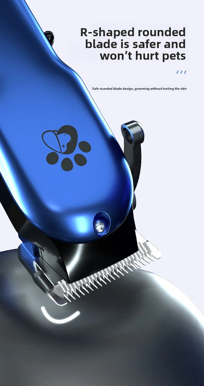 Professional Cordless Pet Grooming Clipper with LCD Display — Ultra-Quiet
