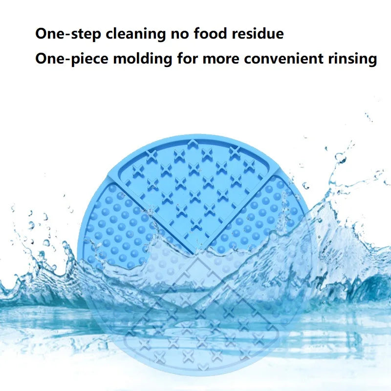 Silicone Lick Mat & Slow Feeder for Dogs & Cats — Suction Cup Base for Mess-Free Feeding