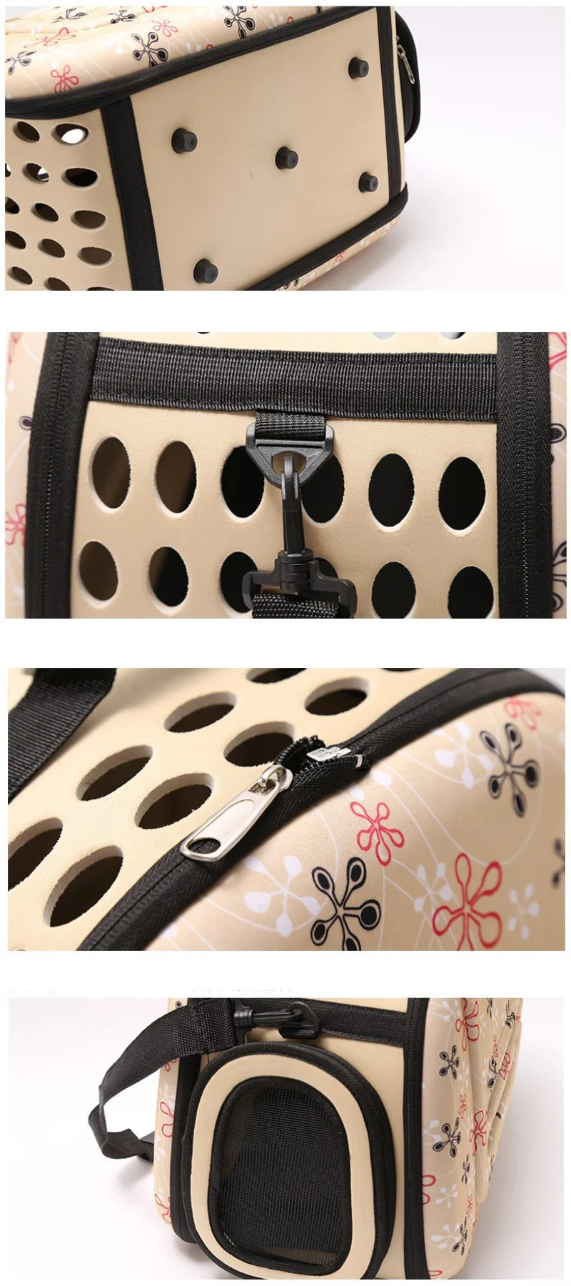 EVA Mesh Pet Carrier Sling Bag for Cats, Dogs & Rabbits