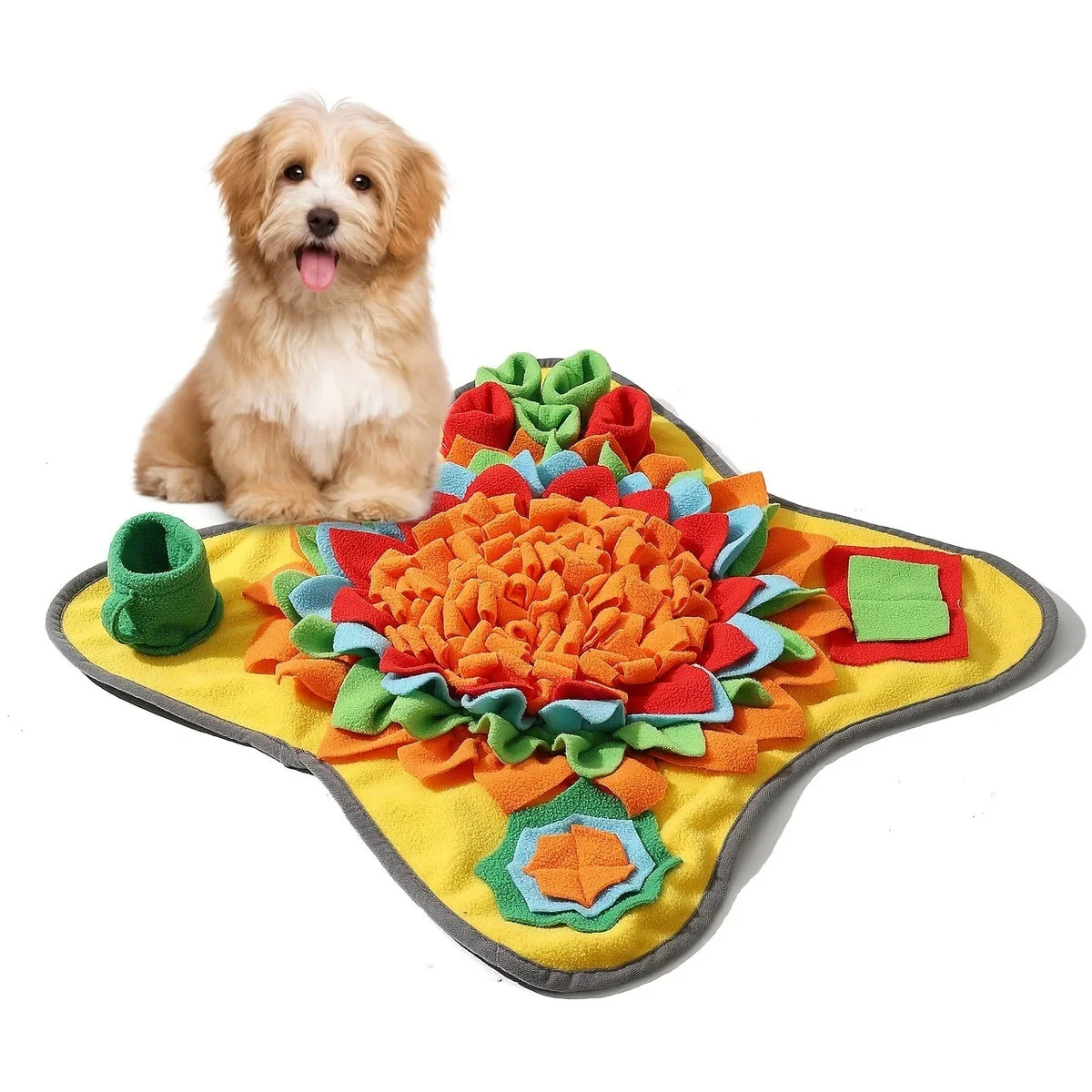 Dog Snuffle Mat – Interactive Foraging & Treat Puzzle