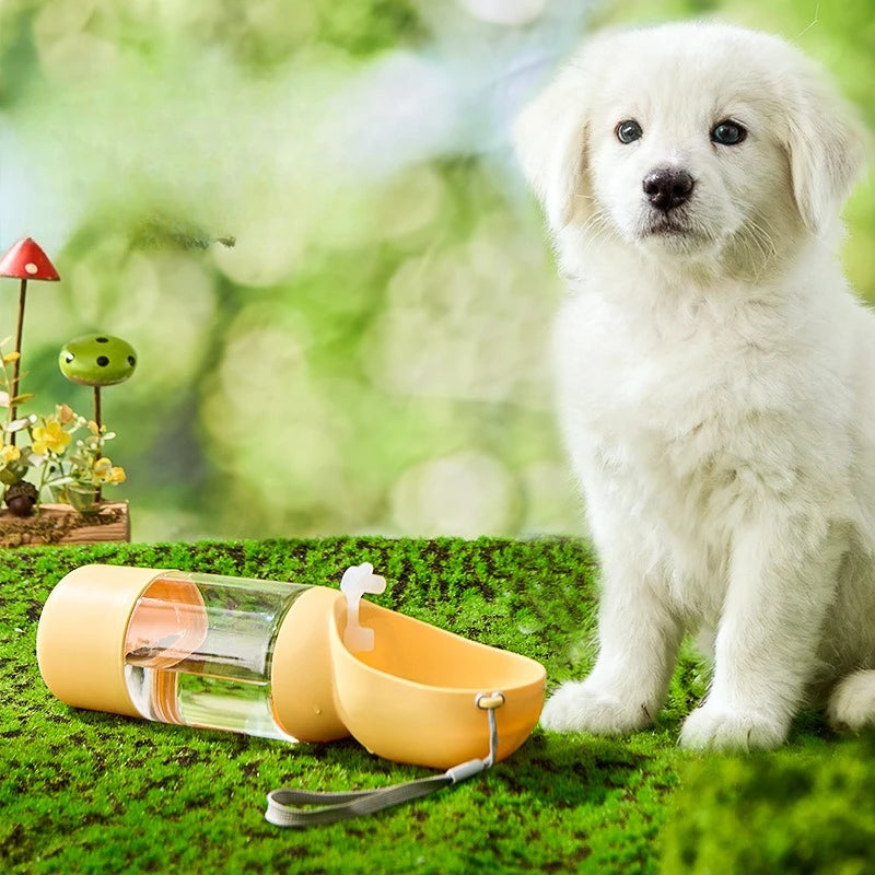 Portable Pet Water Bottle with Drinking Bowl
