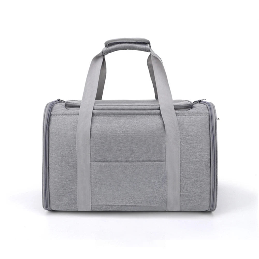 Collapsible Mesh Pet Carrier with Padded Shoulder Strap