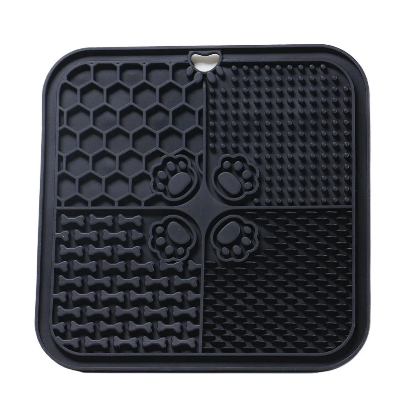 Silicone Slow Feeding Lick Mat with Spatula
