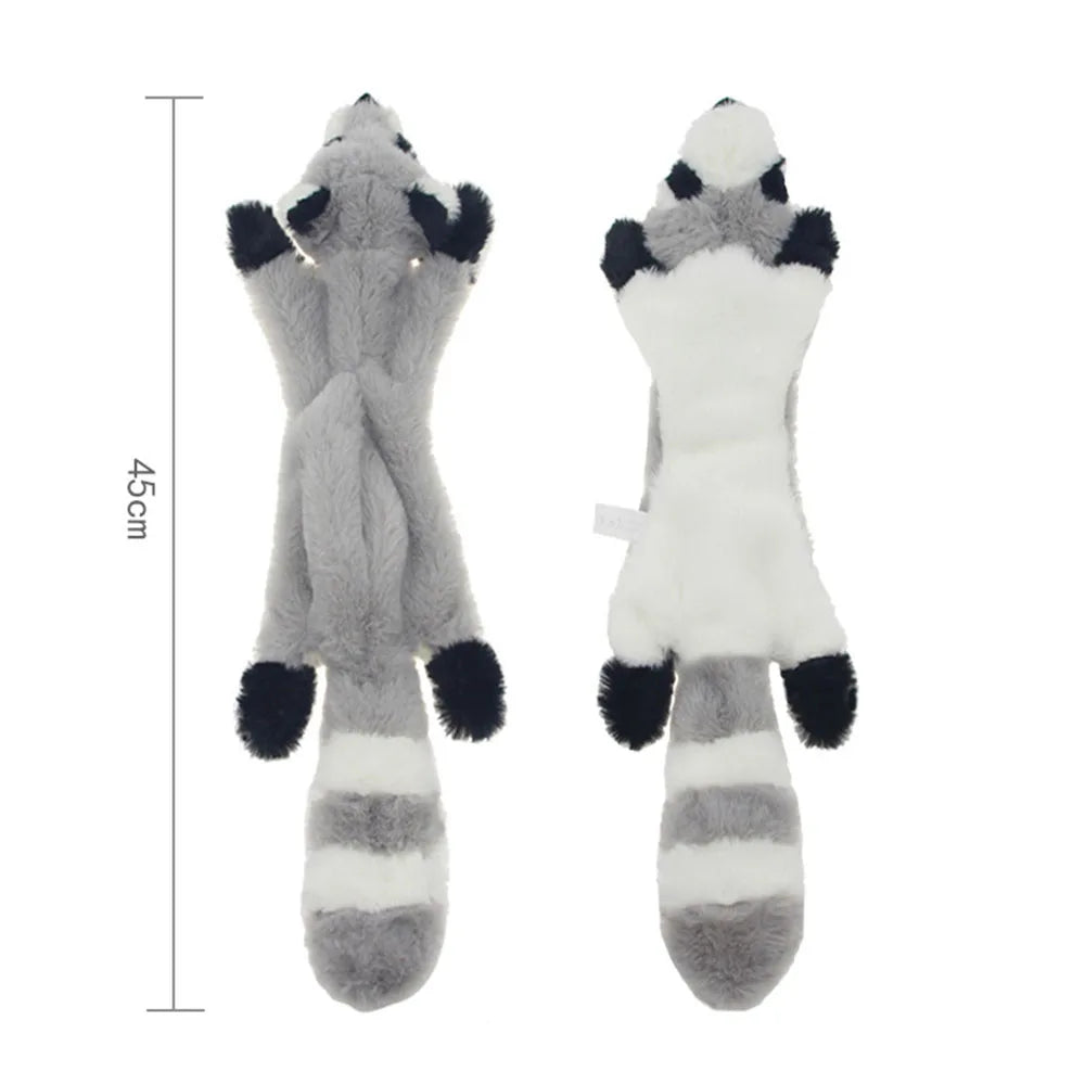 Jouet pour chien en peluche crocodile couineur avec papier froissé