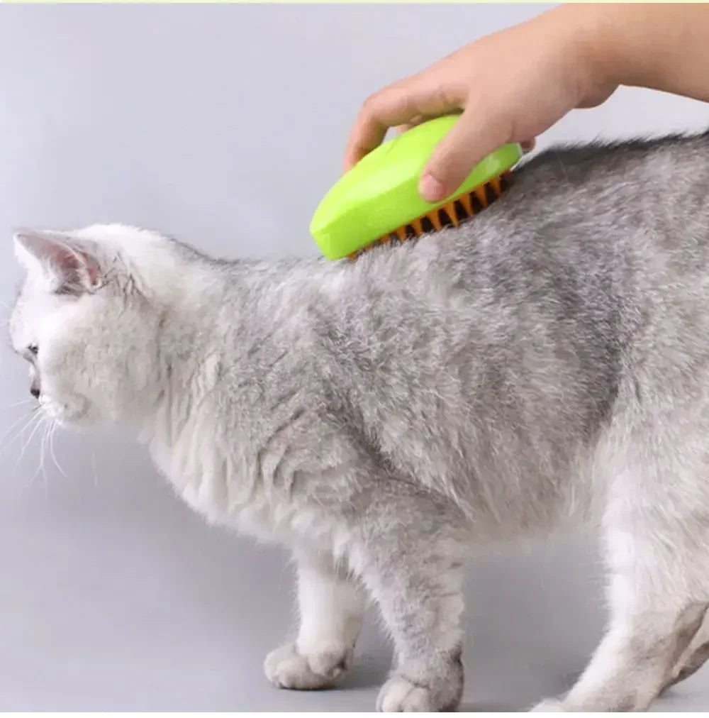 Steamy Brush - Pulvérisateur électrique pour le toilettage des animaux de compagnie