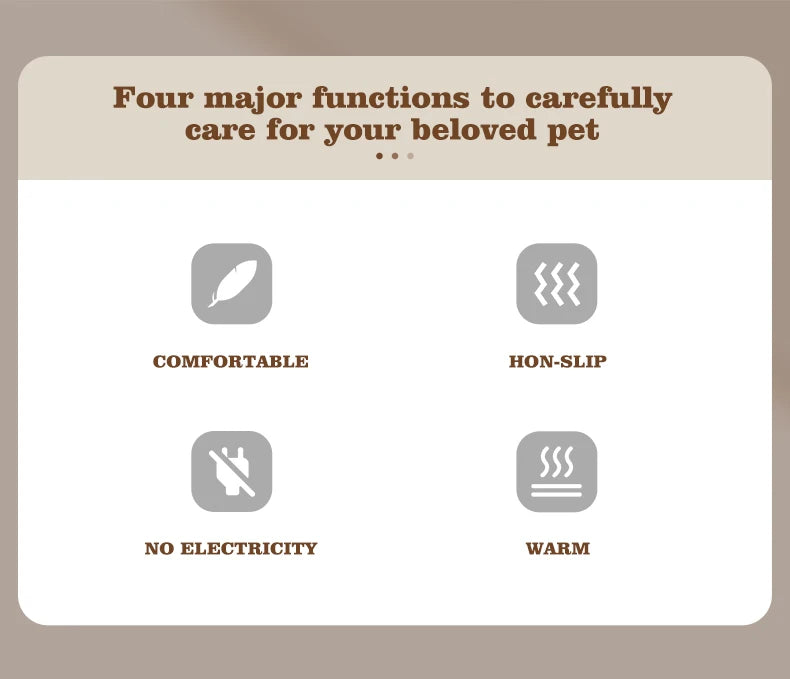 Self-Heating Thermal Pet Mat for Dogs & Cats – Washable Anti-Slip Kennel Pad, Sizes S–XL